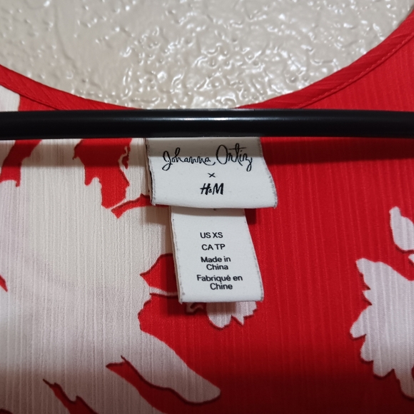 Voluminous Johanna Ortiz X H&M Red White Floral Maxi Dress - Picture 5 of 5